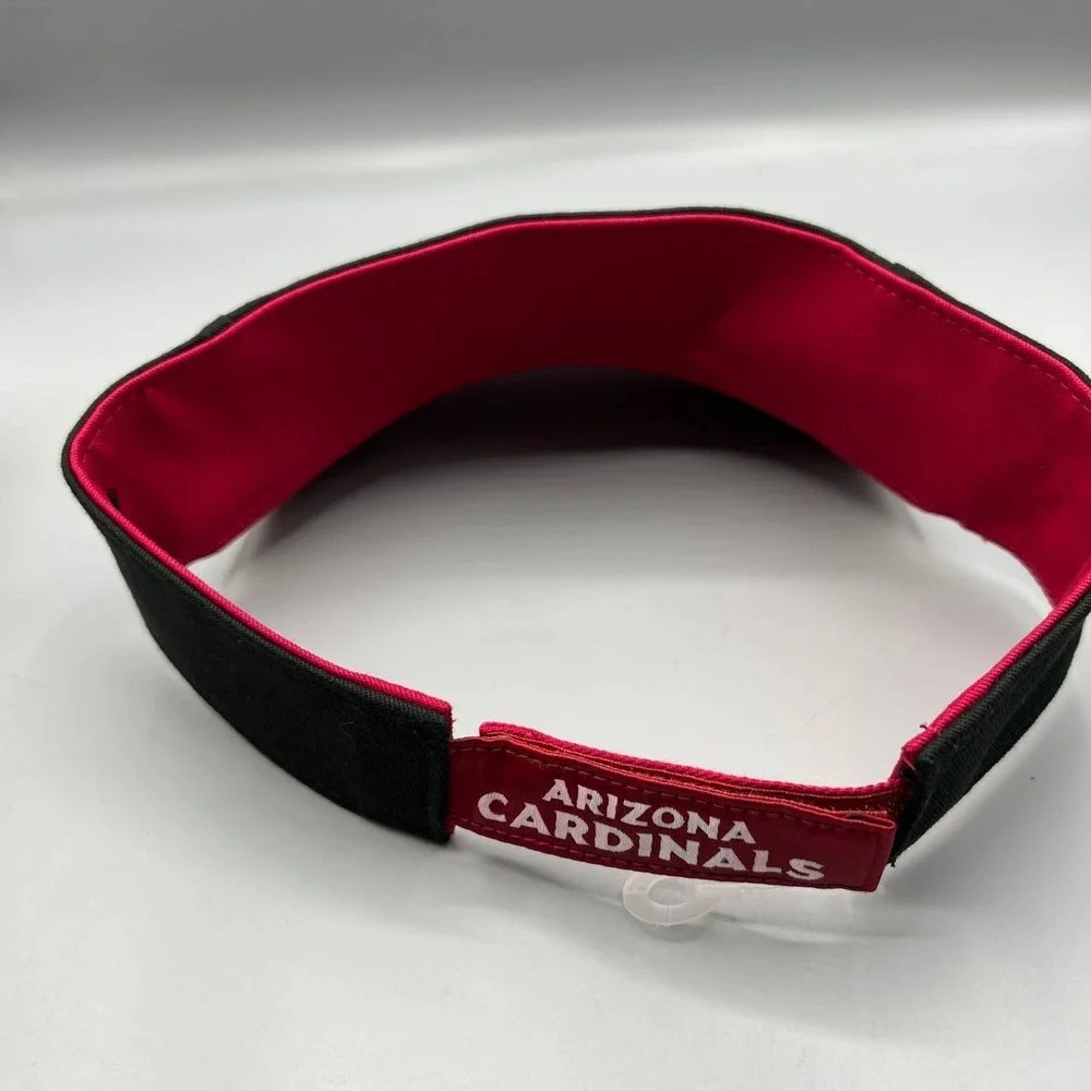 Arizona Cardinals Visor Hat Girl‎ 7-16 Black Red NFL Strap Back Cap New